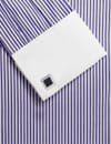 YouBella Jewellery Valentine Gifts for Men Latest Stylish Silver Black Formal Cuff Links Cufflinks Set for Men